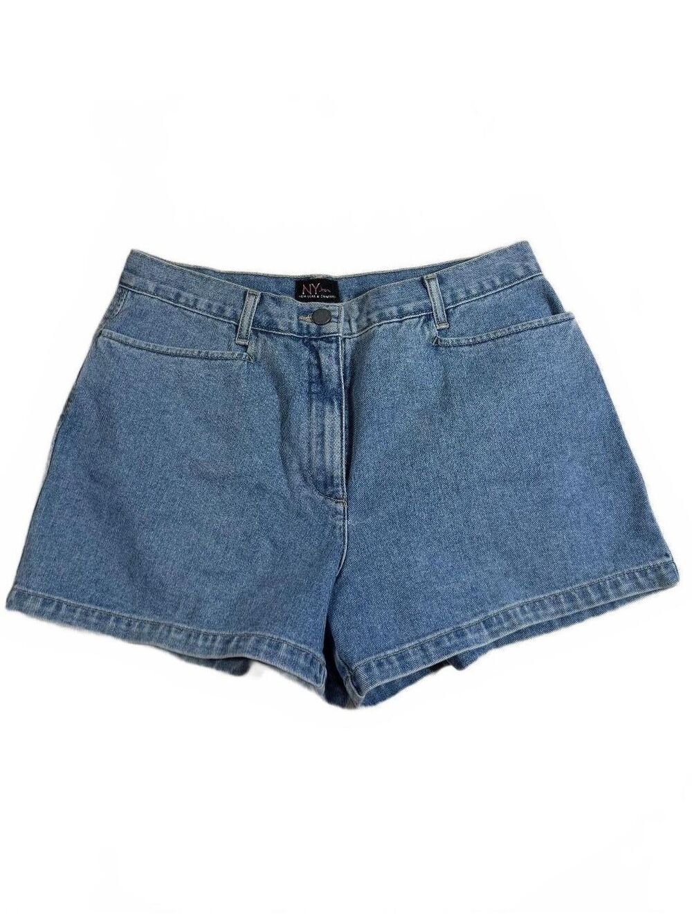 New York & Company Vintage Cotton Denim Jean Mini Shorts Size 12 29" Waist